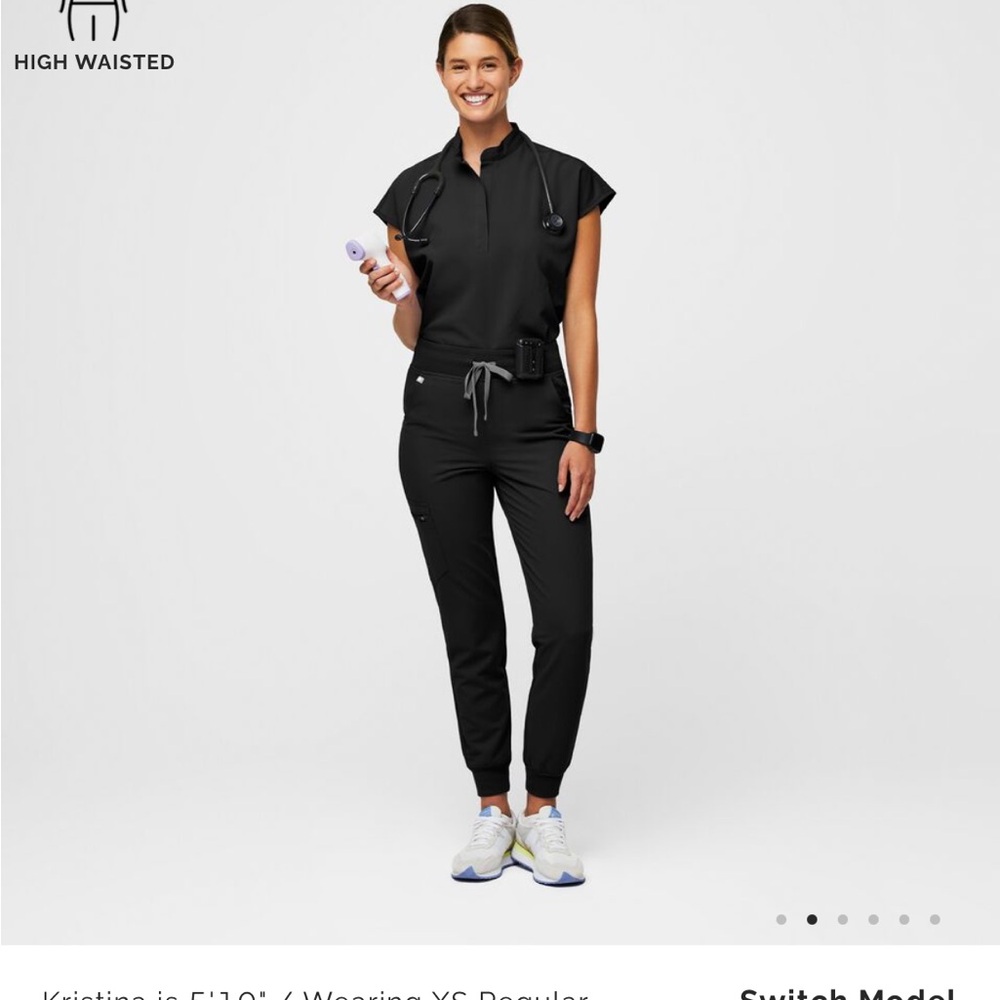 Women’s figs high waisted Zamora jogger scrubs pants size small petite